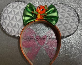 Orange Bird Flower and Garden Festival inspired ears