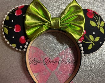 Cherry Minnie inspired ears