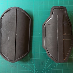 Mandalorian Thigh Armor Template  -  Foam Template Pattern