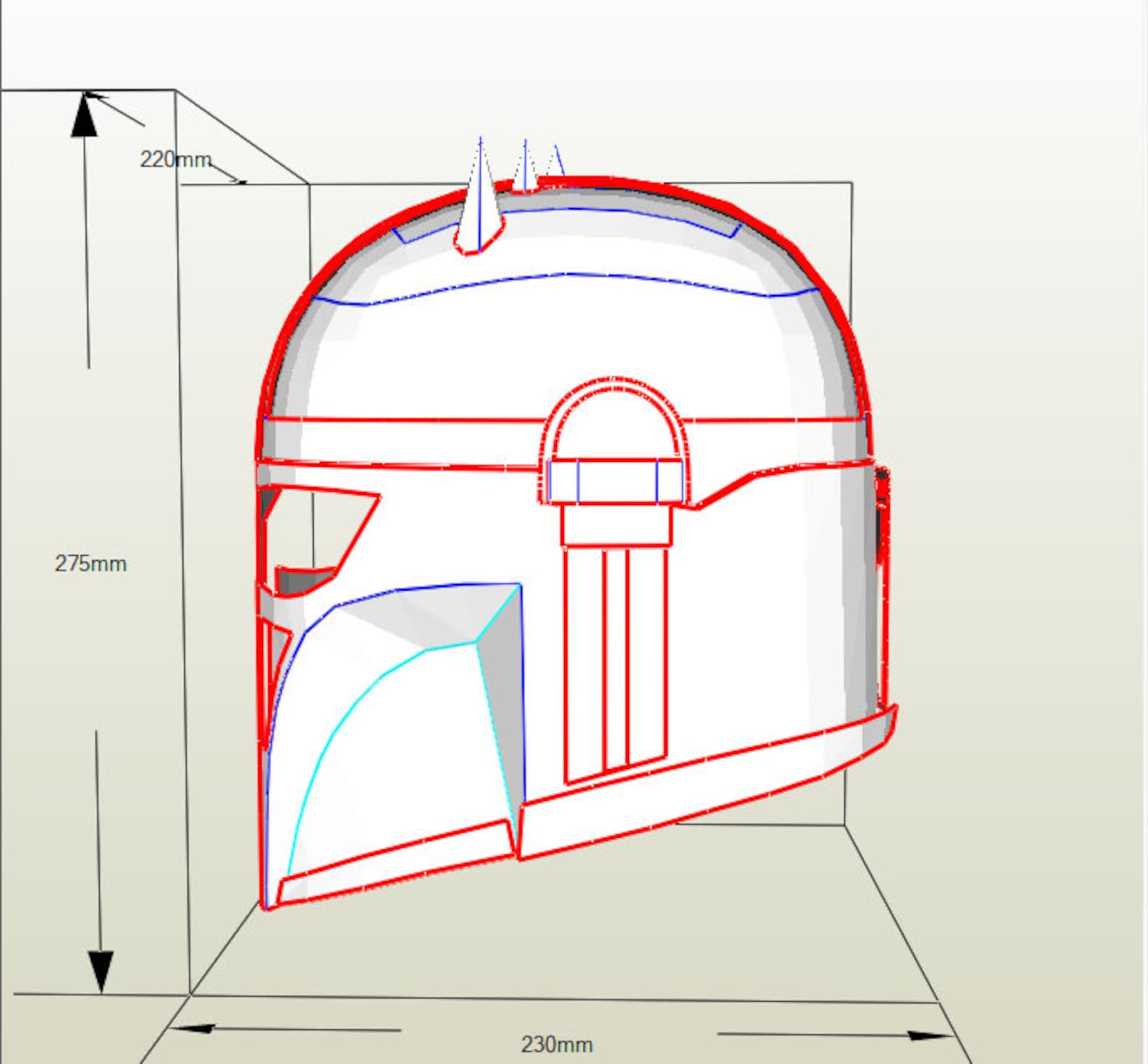 Mandalorian The Armorer Blacksmith Helmet Template EVA Foam Etsy
