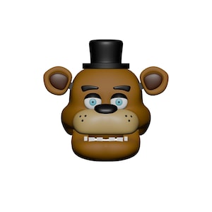 Freddy Fazbear Wearable Helmet Mask Template for EVA foam (PDO) Custom Freddy FazBear Helmet Mask Foam Files