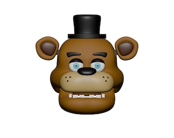 Freddy Fazbear Wearable Helmet Mask Template for EVA foam (PDO) Custom Freddy FazBear Helmet Mask Foam Files