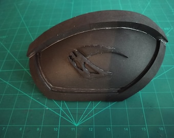 Patrón de hombrera de armadura de beskar mandaloriana, plantillas de espuma