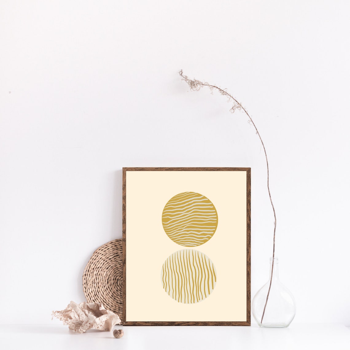 Digital Download Yellow Wall Art Digital Download Minimalist Etsy