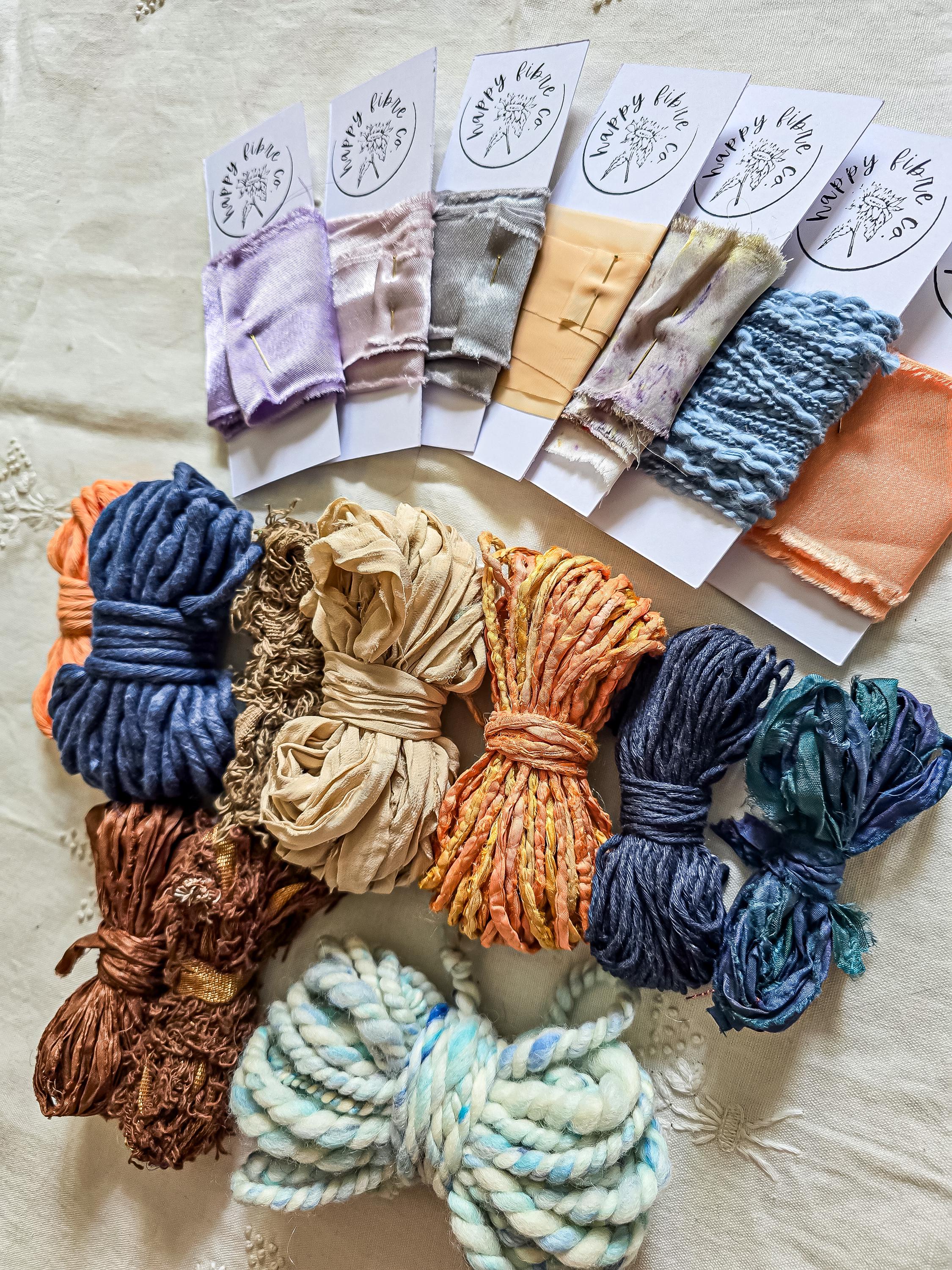 Luxury Fiber Pack: Handspun Art Yarn, Weaving & Craft Luxury Fiber Pack: Handspun Art Yarn, Weaving & Craft