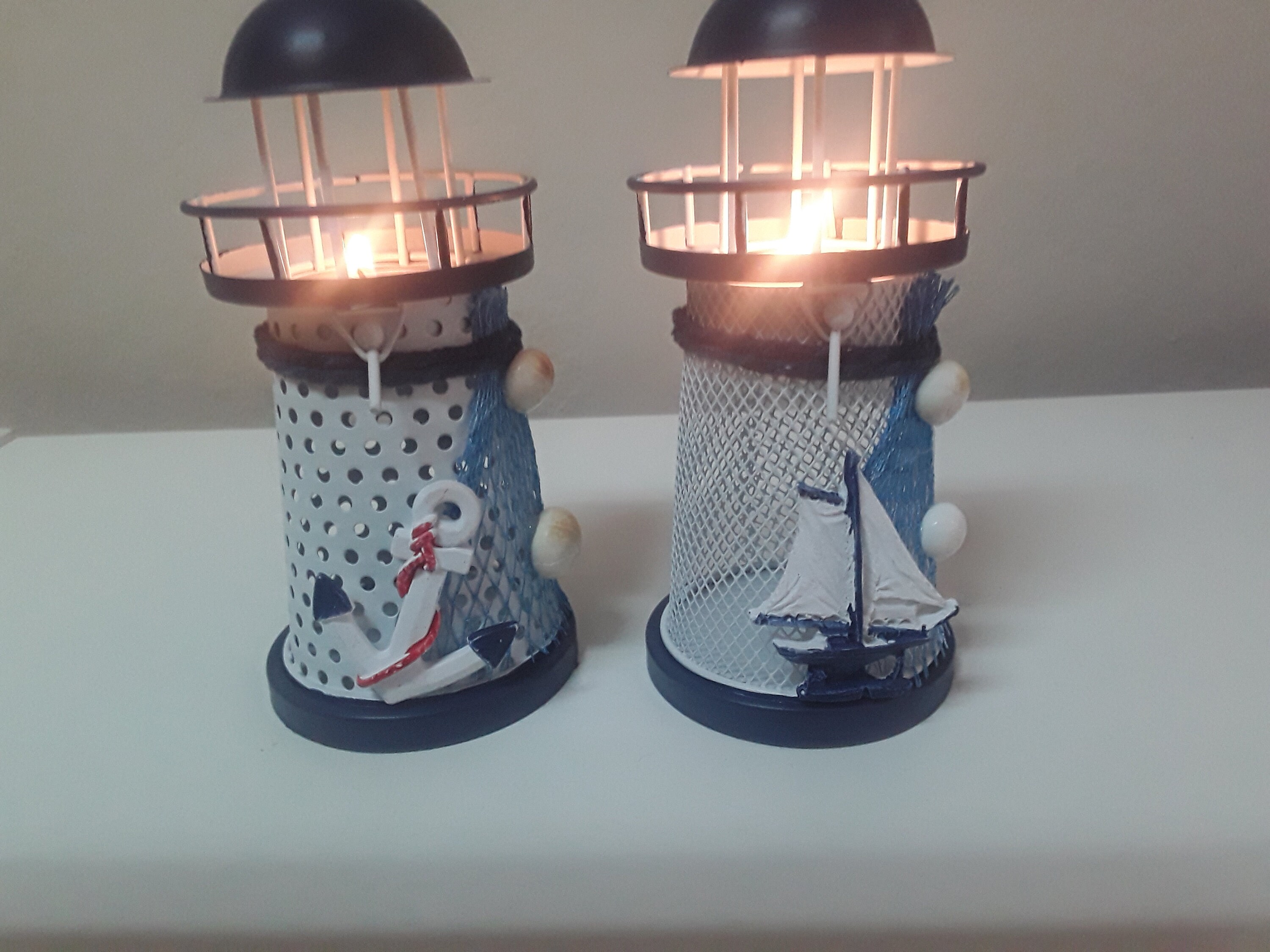Tea Light Holder LIGHTHOUSE Metal Etsy