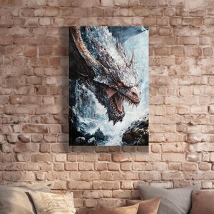 Monster Hunter World Leinwanddruck, gerollte Wandkunst, Leinwanddruck für Wohnkultur, einzigartiges Geschenk für Gamer