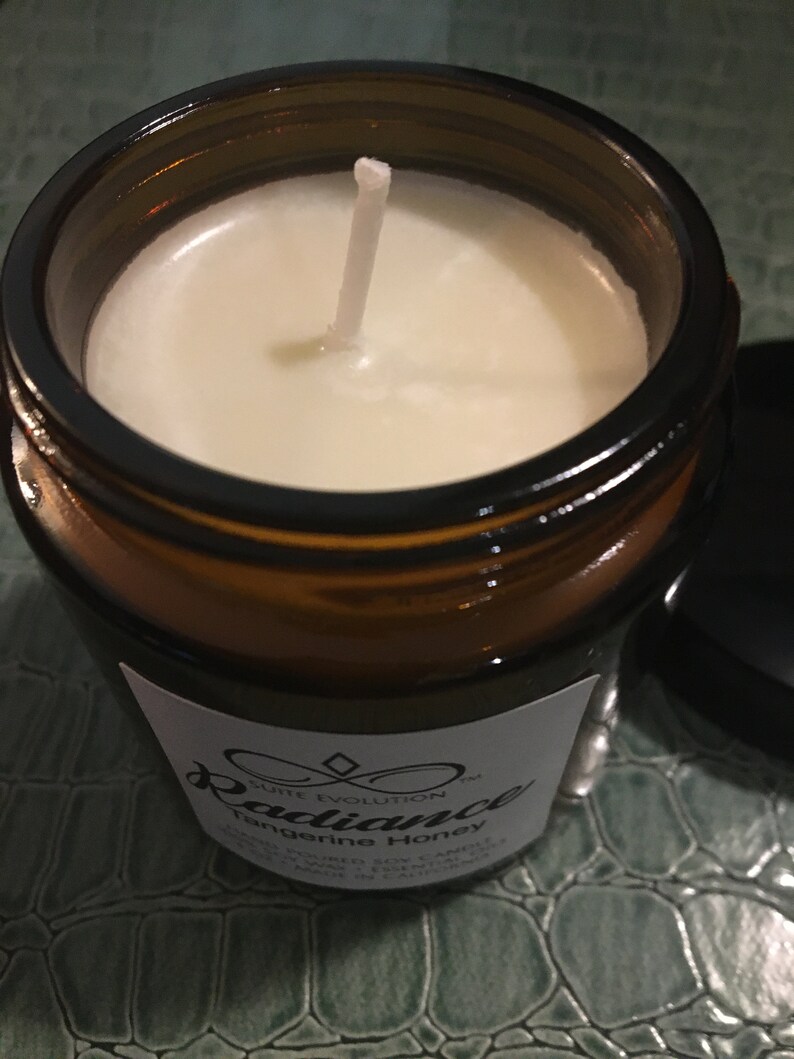 Soy Candle Radiance Tangerine Honey 100 Soy Wax Etsy