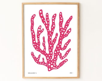 Coral 1 // coral print // reef print // graphic print