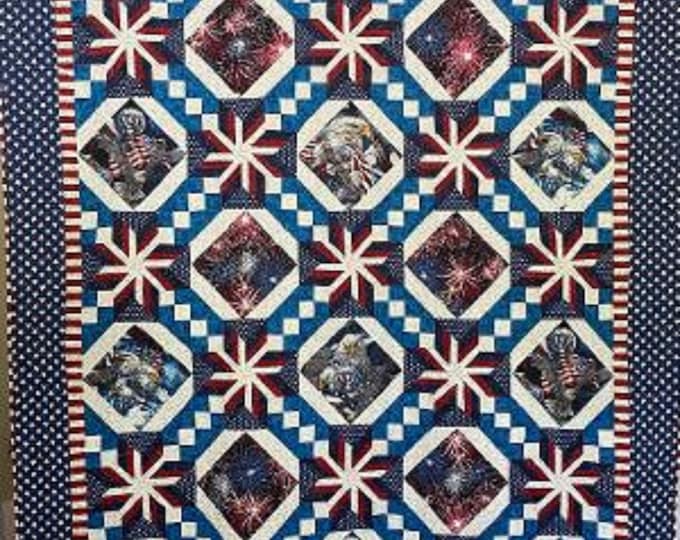 Featured listing image: Patriotic Star Quilt