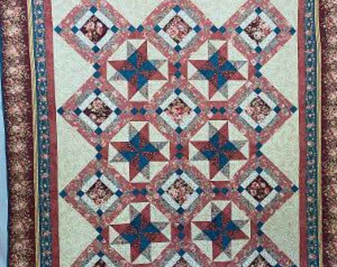 Featured listing image: Romantic Rose Hand-Made Quilt