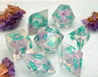 FEYWILD Dice Set: Handmade Resin Dice for Dungeons and Dragons - Made in Italy