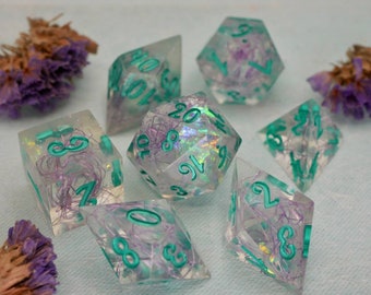 FEYWILD DICE | Fey Handmade Resin Set Made in Italy with Box for DnD, Dungeons and Dragons, Pathfinder | Fast Delivery Options at Checkout