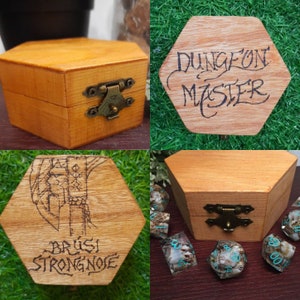RED WINE Dice Real Cork Handmade Resin Set Made in Italy with Box for DnD, Dungeons and Dragons, Pathfinder Fast Delivery at Checkout image 8
