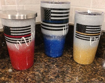 Thin Line Flag Tumbler