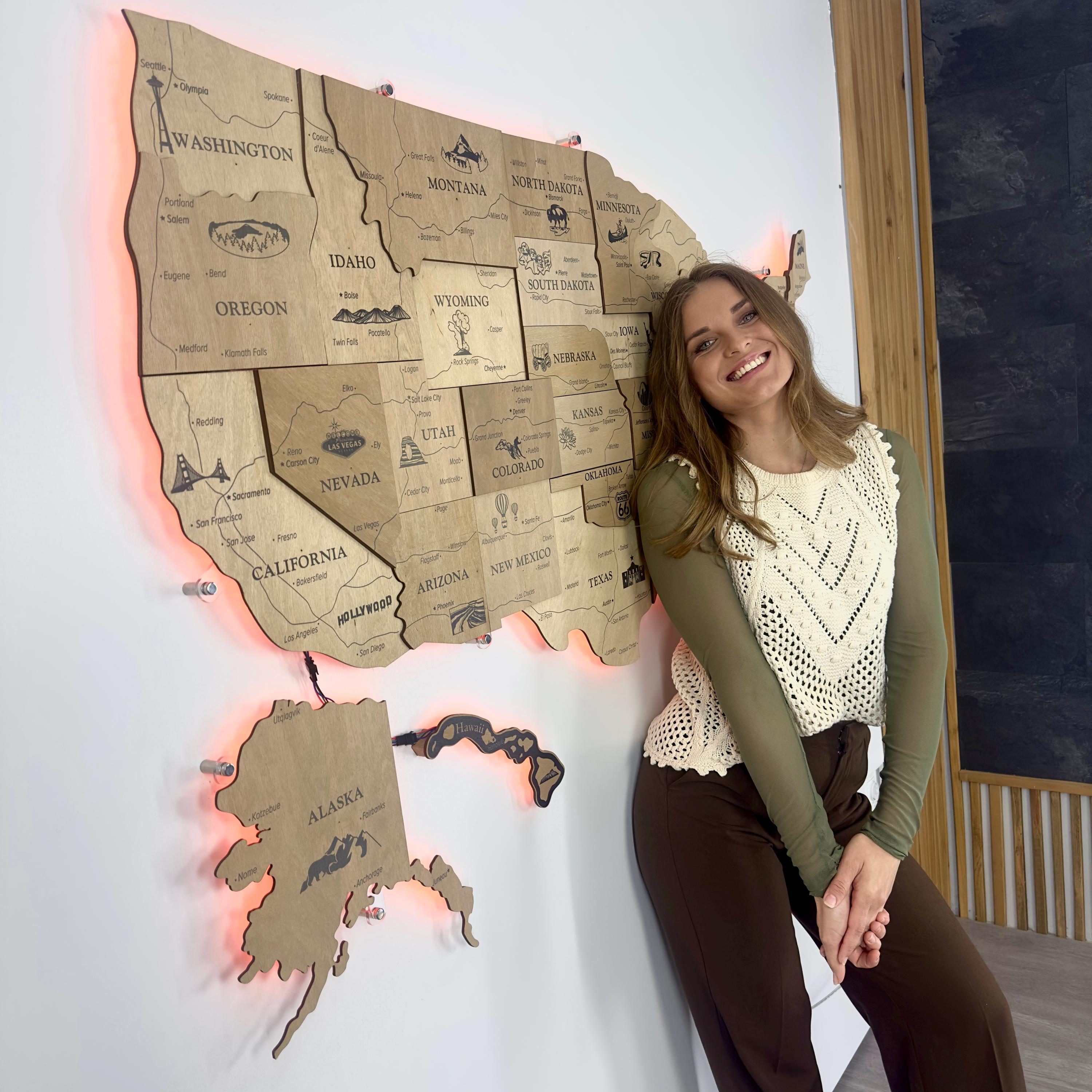 US Map With Pins,wooden Push Pin Map United States,us Map With States ...
