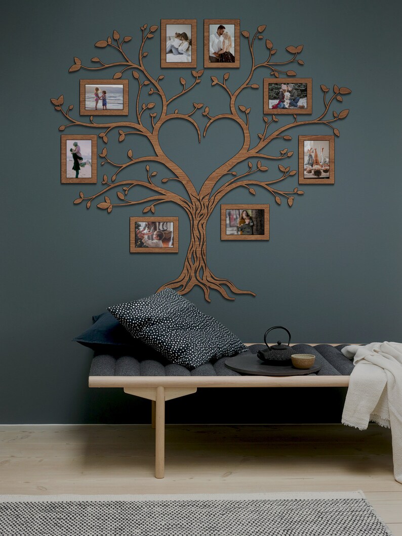 Family Tree Wall Decal Family Tree Photo Collage Family Etsy