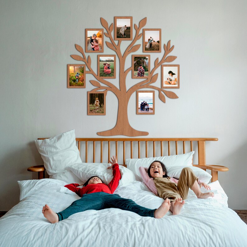 Family Tree With Photos Wood, Large Tree of Life, Family Tree Frames ...