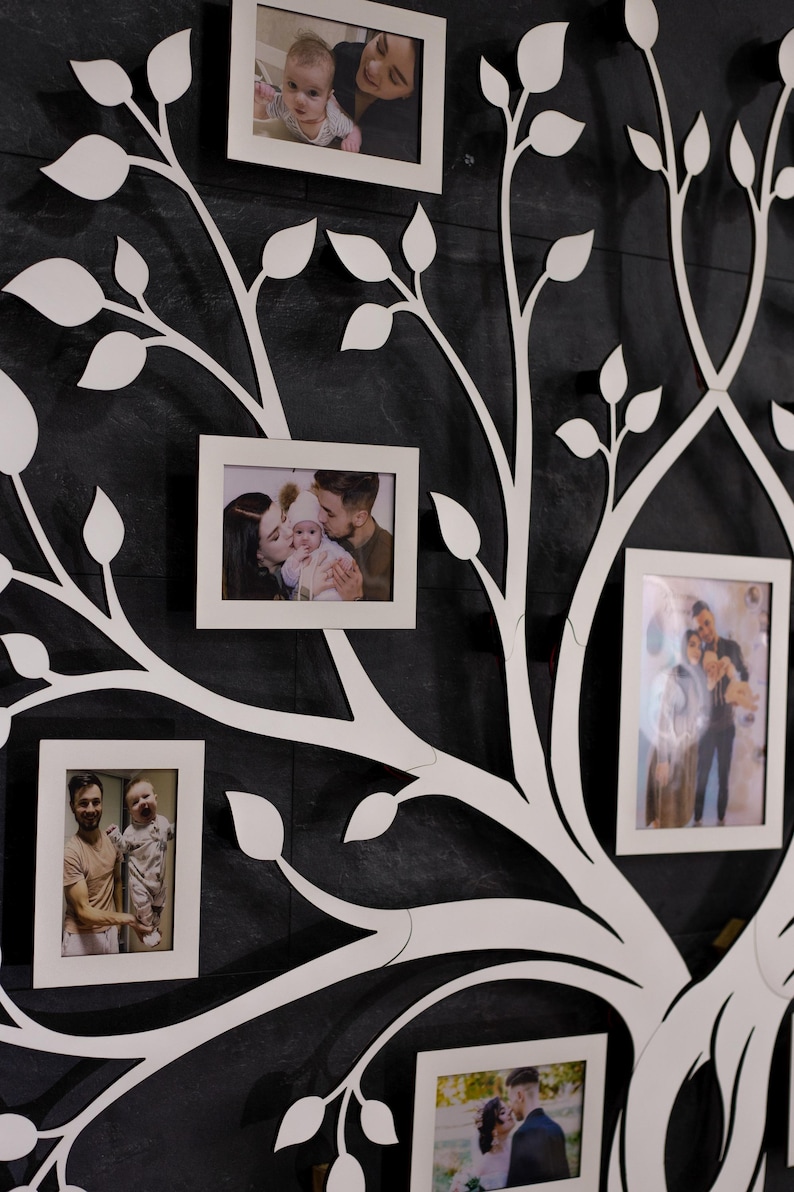 Farmhouse Wall Art Decor, Large Family Photo Collage With Led Backlit ...