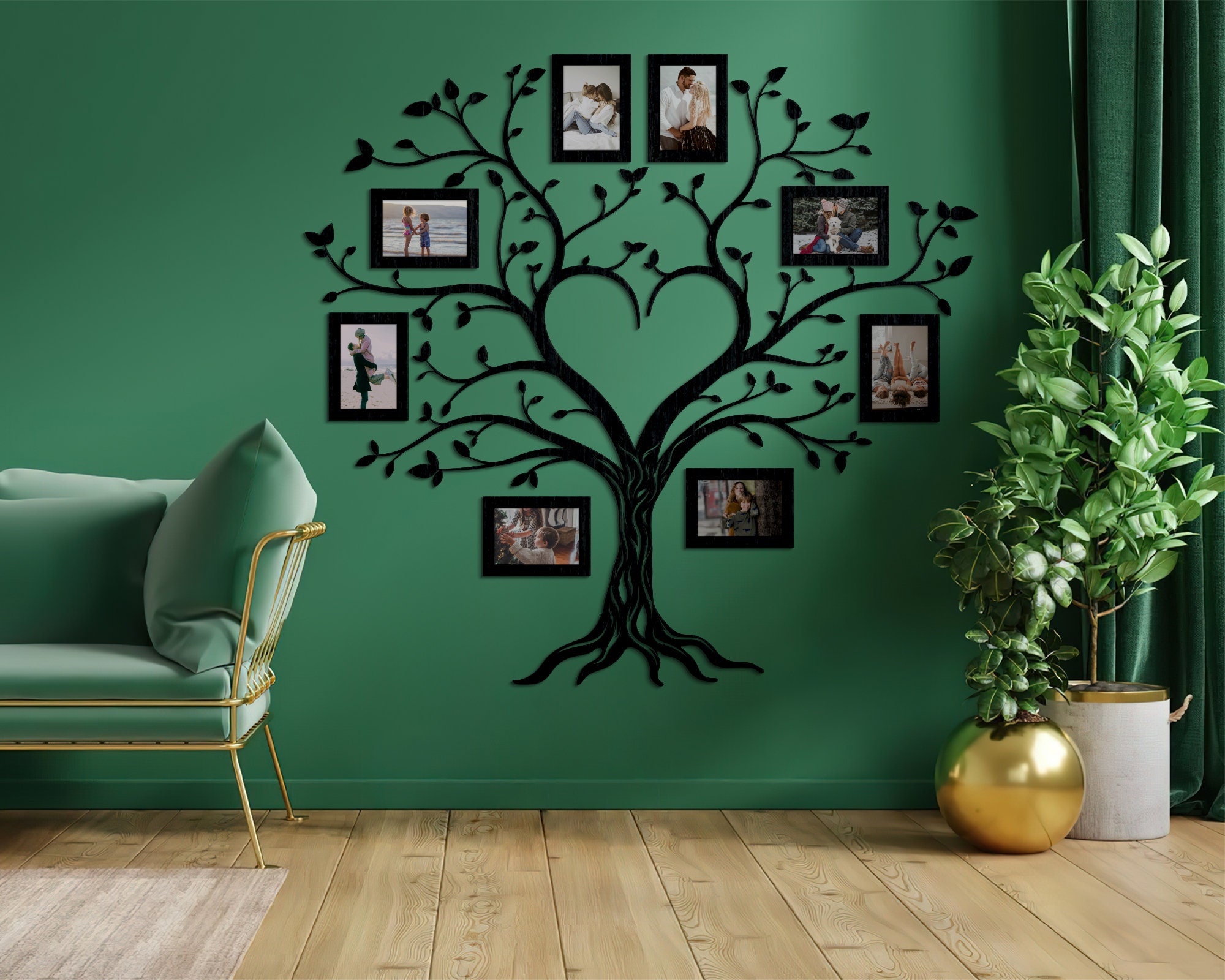family tree decal living room