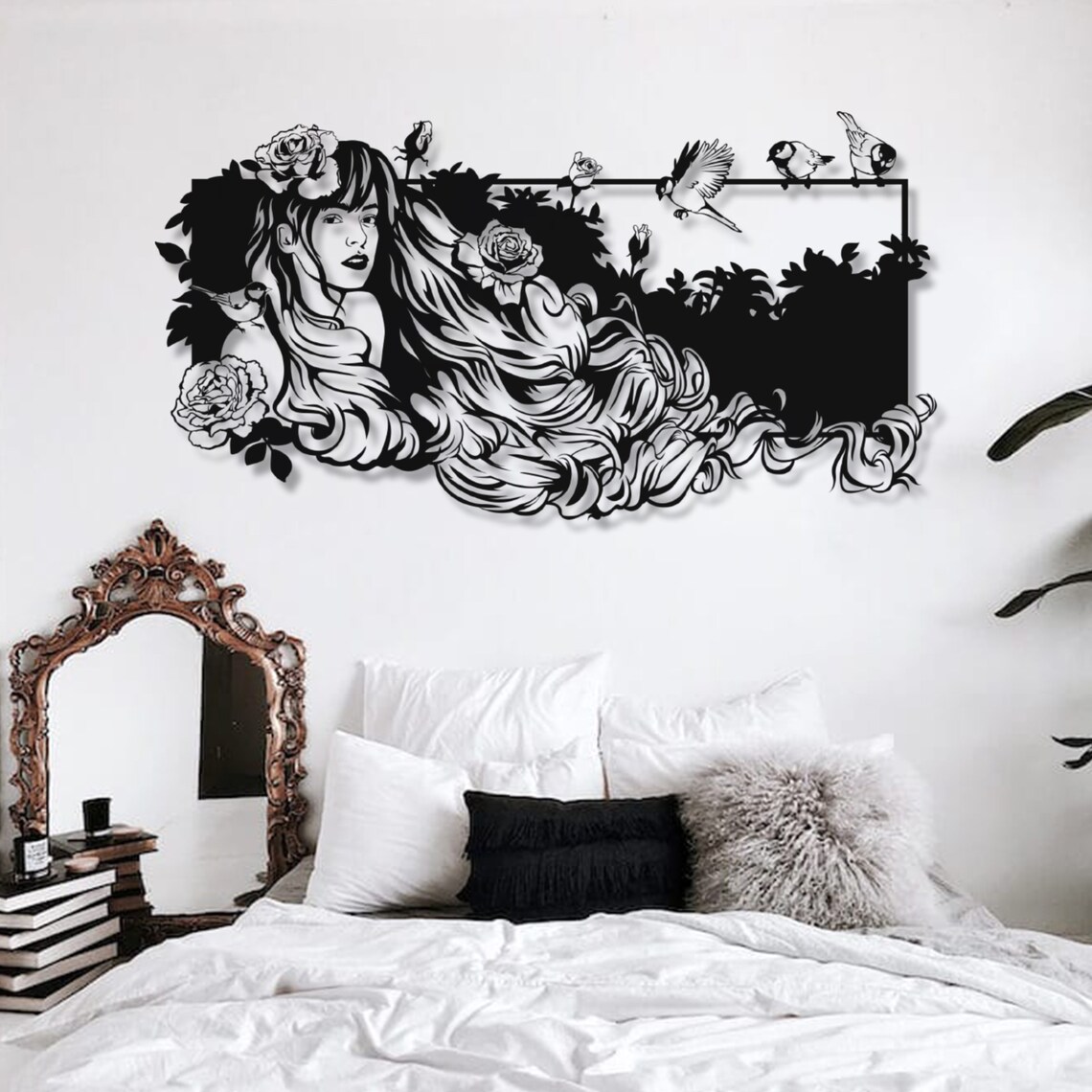 Wall Art Decor For Beauty Salon Wooden Decorative Etsy