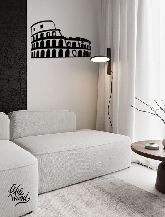 Colosseum Wall Decor Rome Wall Art Wooden Rome Wall Decor Rome Etsy