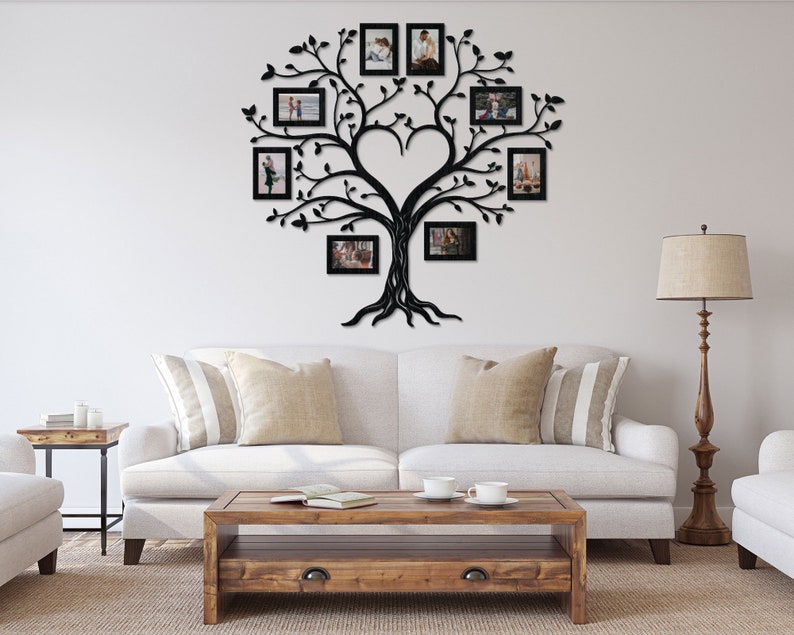Family Tree Wall Decal Family Tree Photo Collage Family Etsy