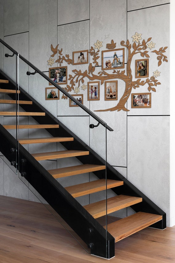 Family Tree Wall Art Family Tree Photos Tree of Life Wooden | Etsy