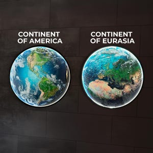 Earth Led Light, Unique Home Decor, 3D LED Globe Decor Wall Lamp With Led, Earth-Themed Lighted Wall Decor image 5