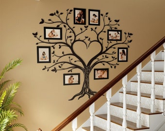 Photo Frames Wall Collage, Wooden Tree of Life, Family Birthstones Tree, Tree of Life Wall Sticker, Family Reunion Tree, Custom Family Tree