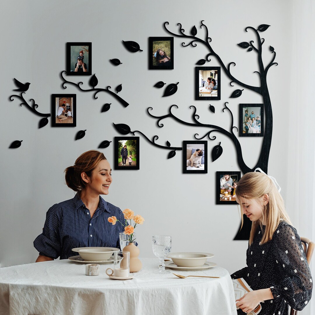 Family Tree Wall Decor, Wooden Tree of Life Wall Art, Family Tree Wall