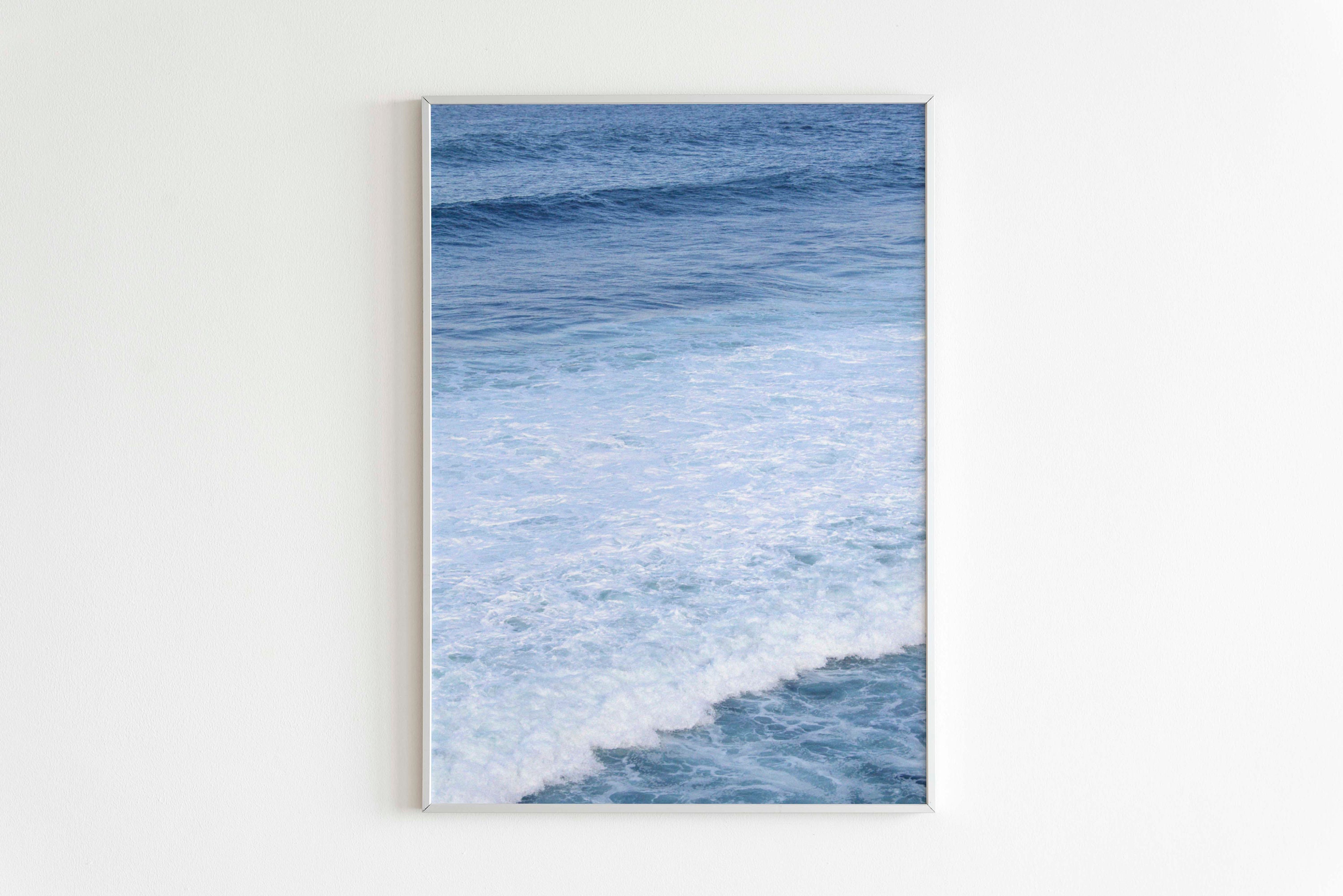 Fotografía aérea de playa Impresión de playa moderna | Etsy