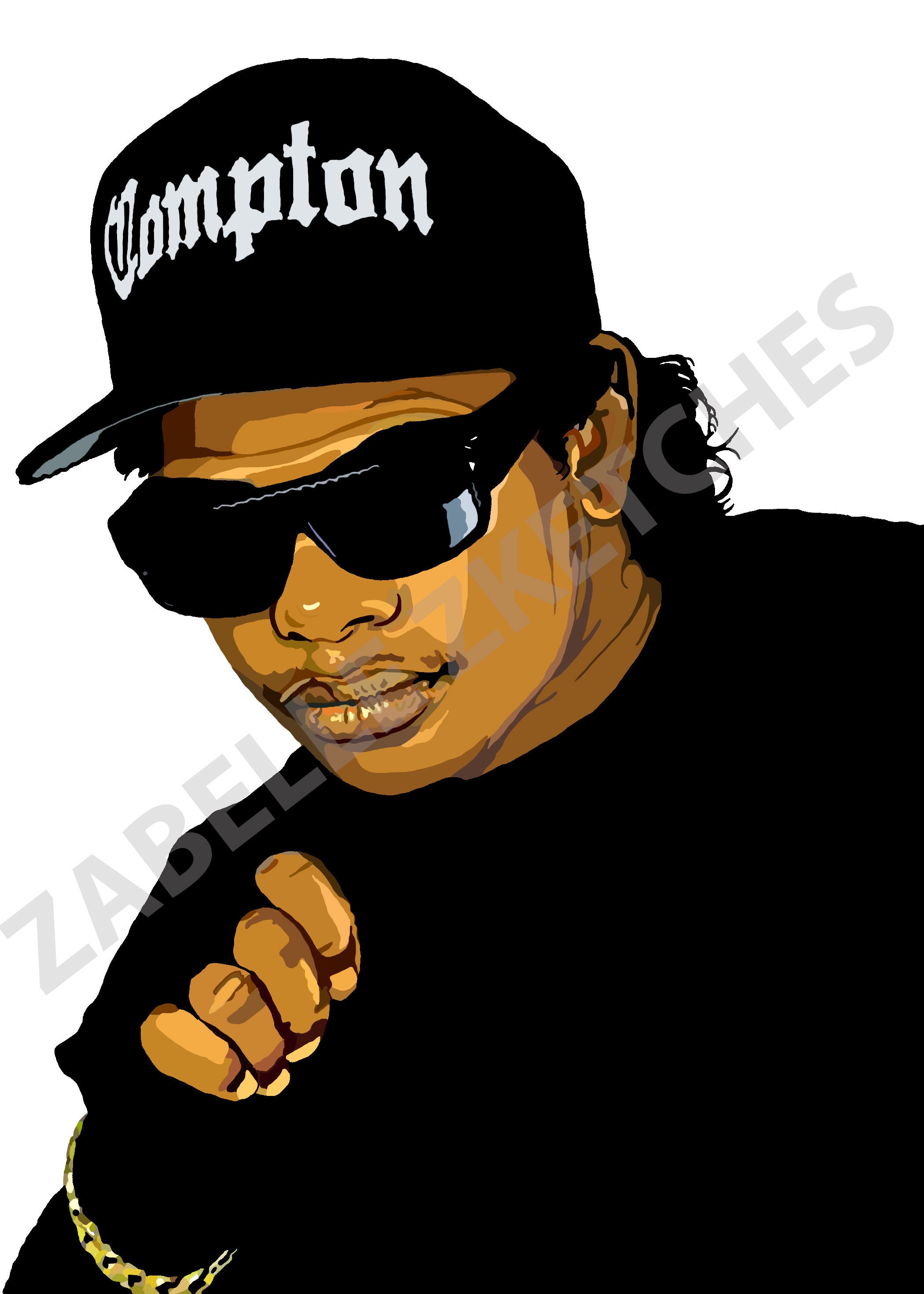 Eazy-E N.W.A DIGITAL ART DOWNLOAD | Etsy