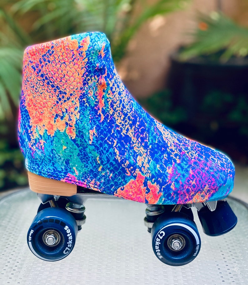 Roller Skate Boot Covers Neon Lights Etsy