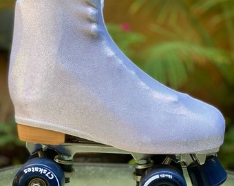 Roller Skate Boot Covers - Silver