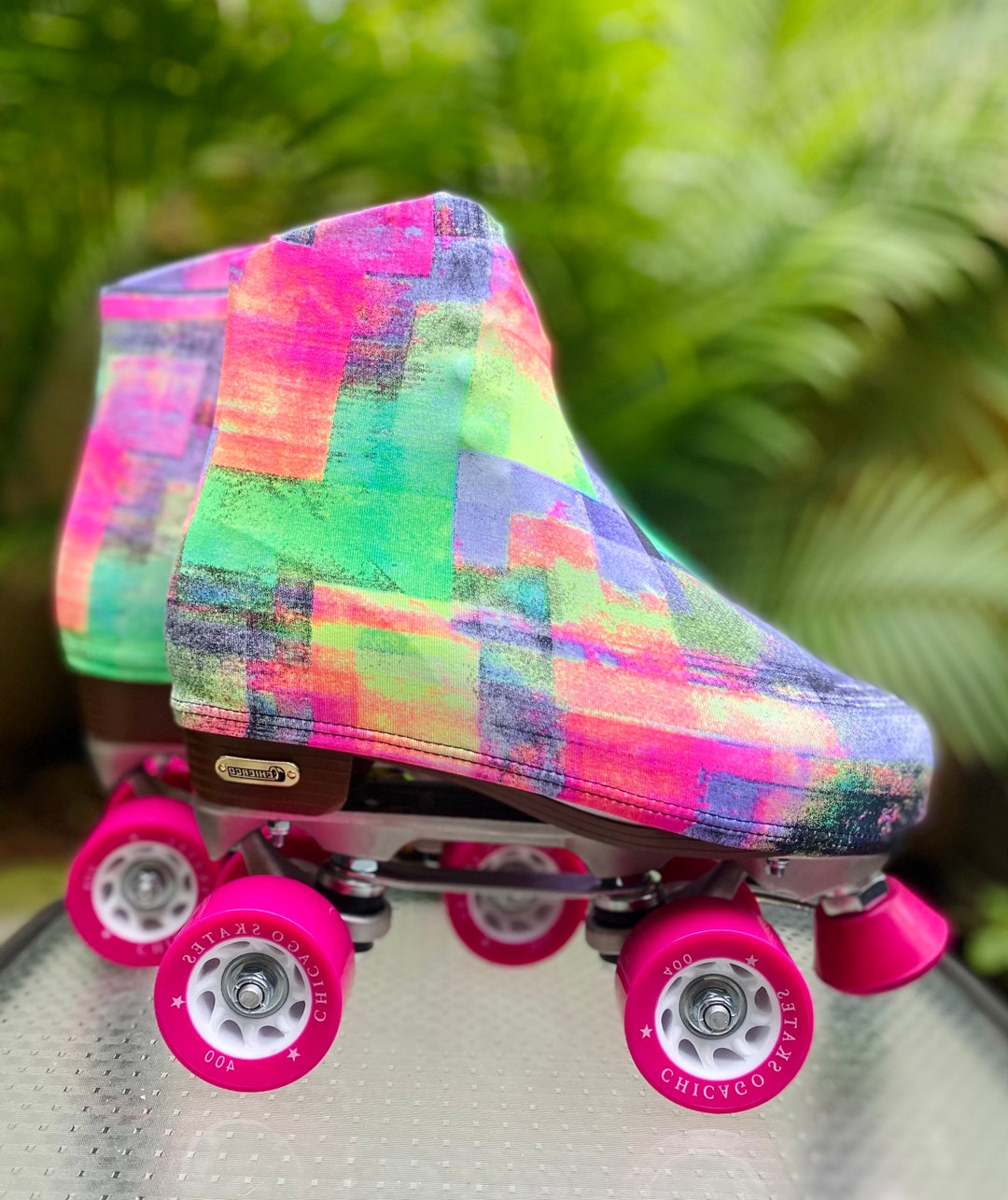Roller Skate Boot Covers Bright Start UV Glow Etsy