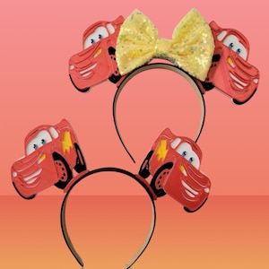 Cars Lightning Ears, 3D Printed Car Mouse McQueen Ear