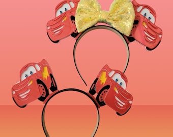 Cars Lightning Ears, 3D Printed Car Mouse McQueen Ear