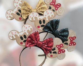 Gingerbread Mouse Christmas Ears: 3D Printed Holiday Headband