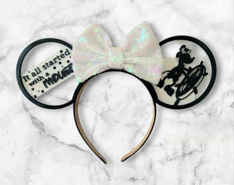 Steamboat Willie, orelhas de rato impressas em 3D
