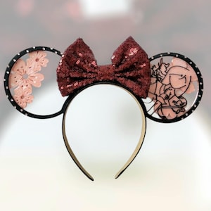 Cherry Blossom Warrior, 3D Printed Mulan Mouse Ears