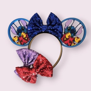 626 Stitch Space Alien Ears, 3D Printed Mouse Ears Headband