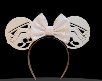 Storm the Trooper Ears, 3D Printed Mouse Ears