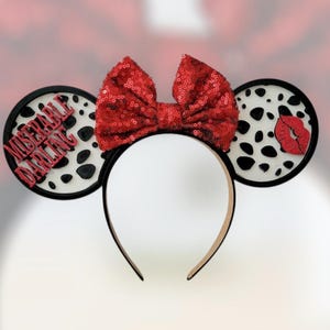 Dalmatian Villian Ears, 3D Printed Villains Halloween Mouse Ears