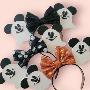BUH! Geister-Mausohren, 3D gedruckter &quot;&quot;Not So Scary&quot;&quot;-Halloween-Ohren-Stirnband.&quot;