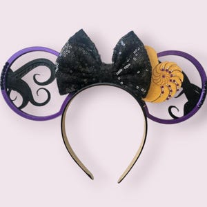 Sea Witch Villain Ears, 3D Printed Asymmetrical Mouse Ears