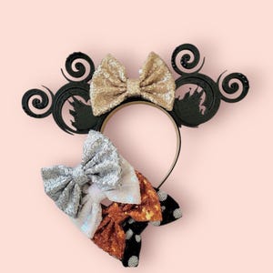 Spiral Castle Gothic Ears, 3D Printed Halloween/Villain Mouse Ears