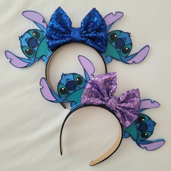 Stitch Ears, 3D Printed Mouse Ears Stitch Headband