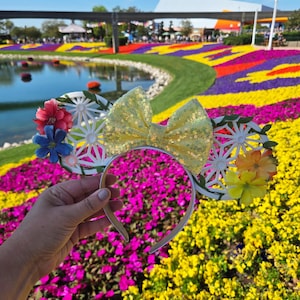 Flower & Garden EPCOT Earth Ears, 3D Printed Mouse Festival Ears