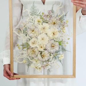 40x50 bridal bouquet preservation, bridal bouquet immortalization, bridal bouquet preservation, bridal bouquet drying, wedding gift, bridal bouquet forever